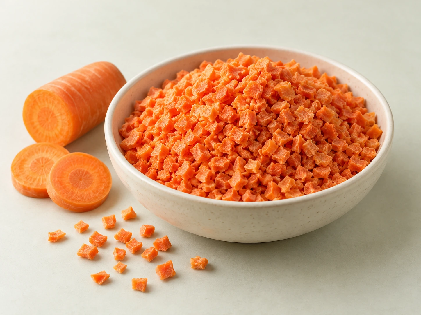Carrot Granules product concept