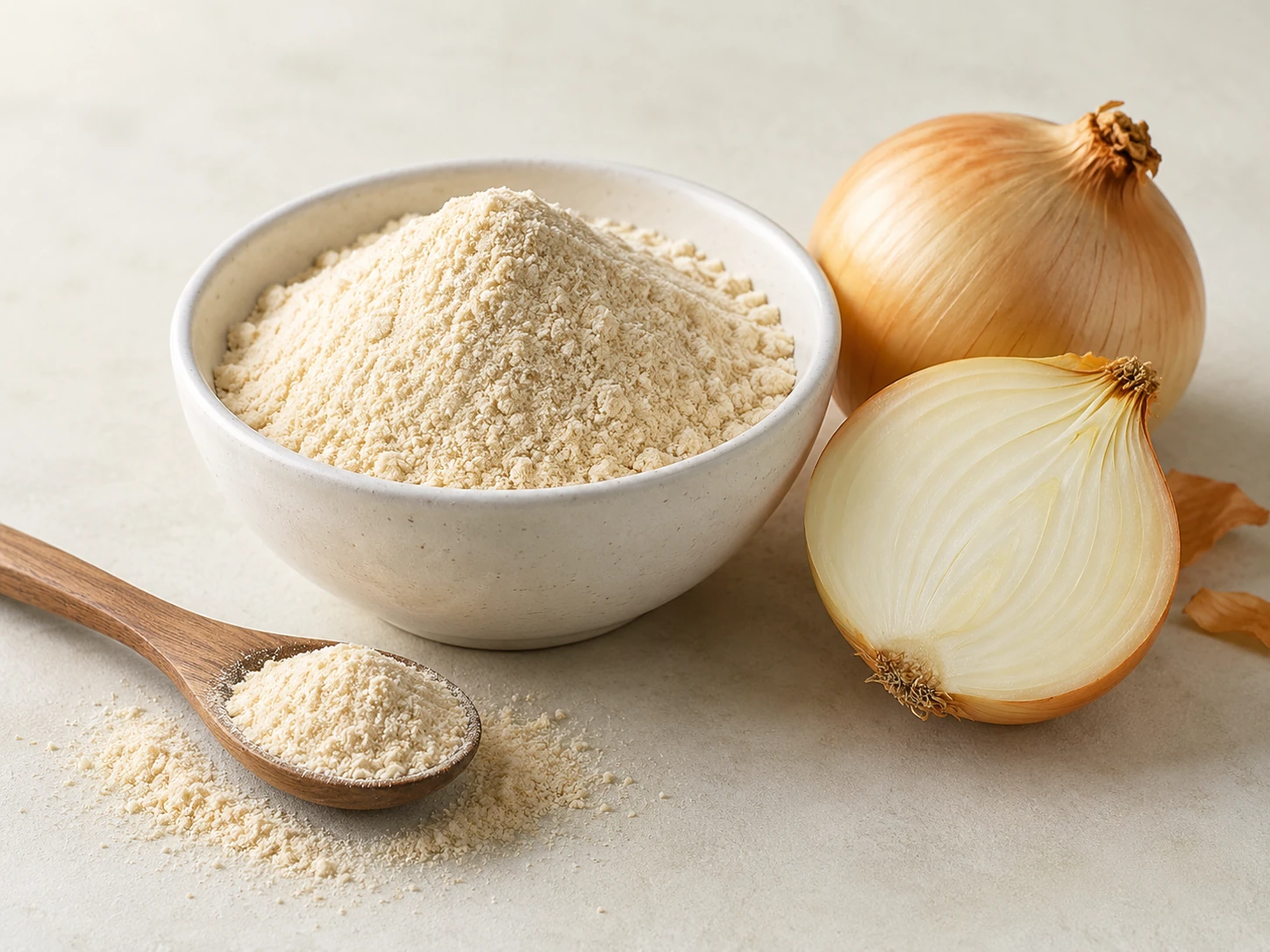 Dehydrated Onion Powder product concept