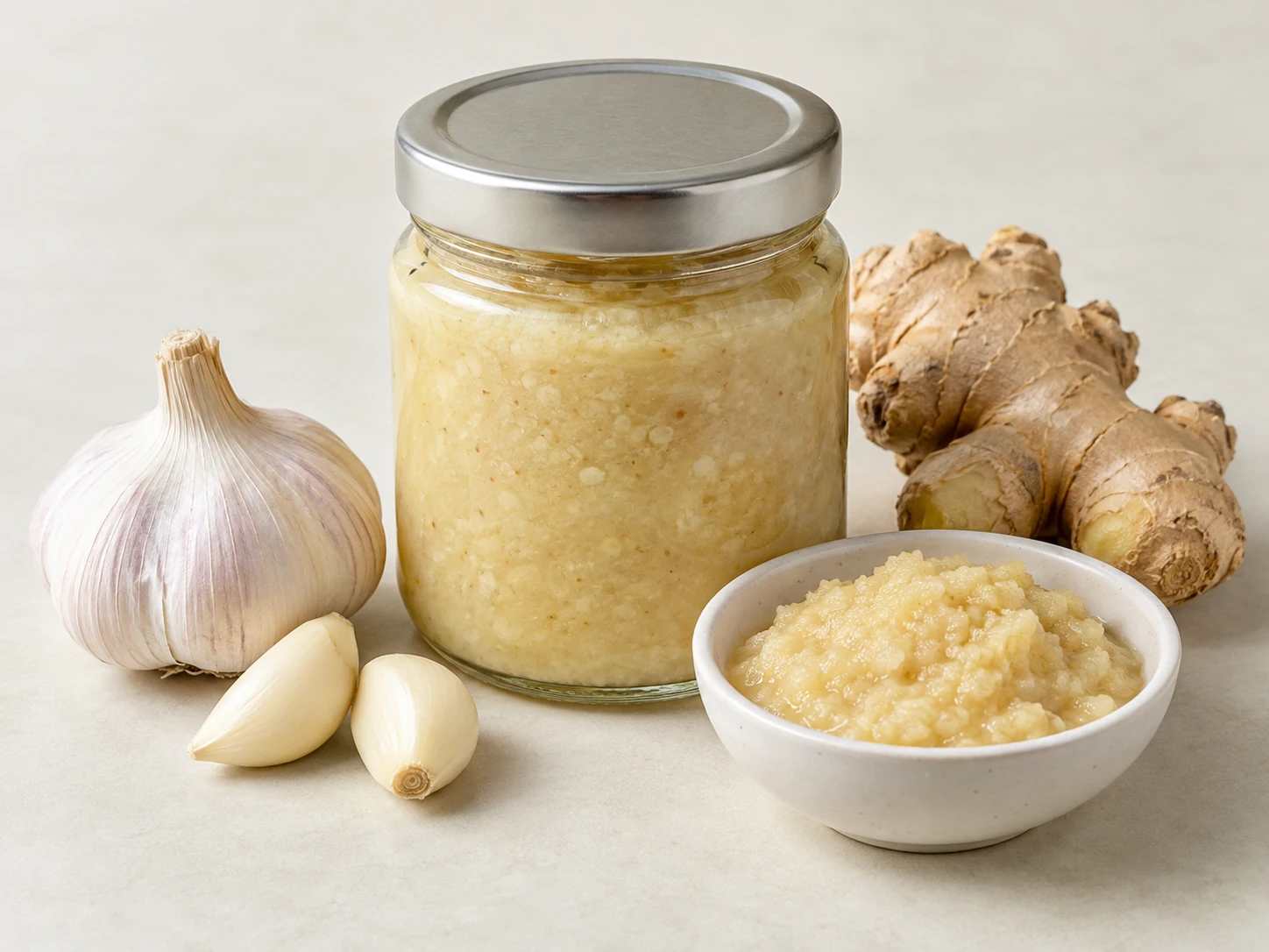Garlic & Ginger Paste product concept